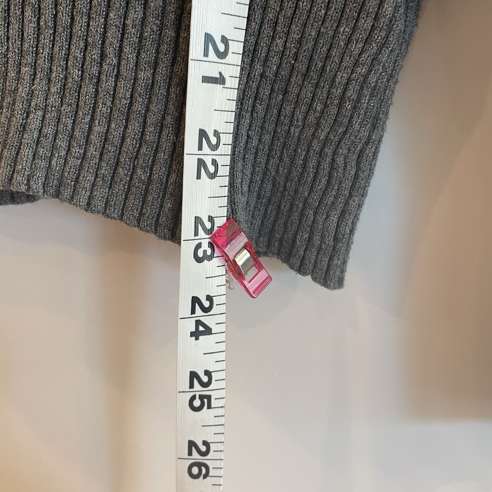 Womens Lightweight Hoodie Sweater Sweatshirt Gray Pullover Fisherwoman Boho L - Picture 5 of 11